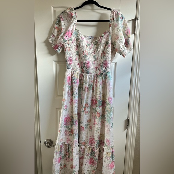 Baltic Born Piper Eyelet Midi Dress Floral - Picture 2 of 3